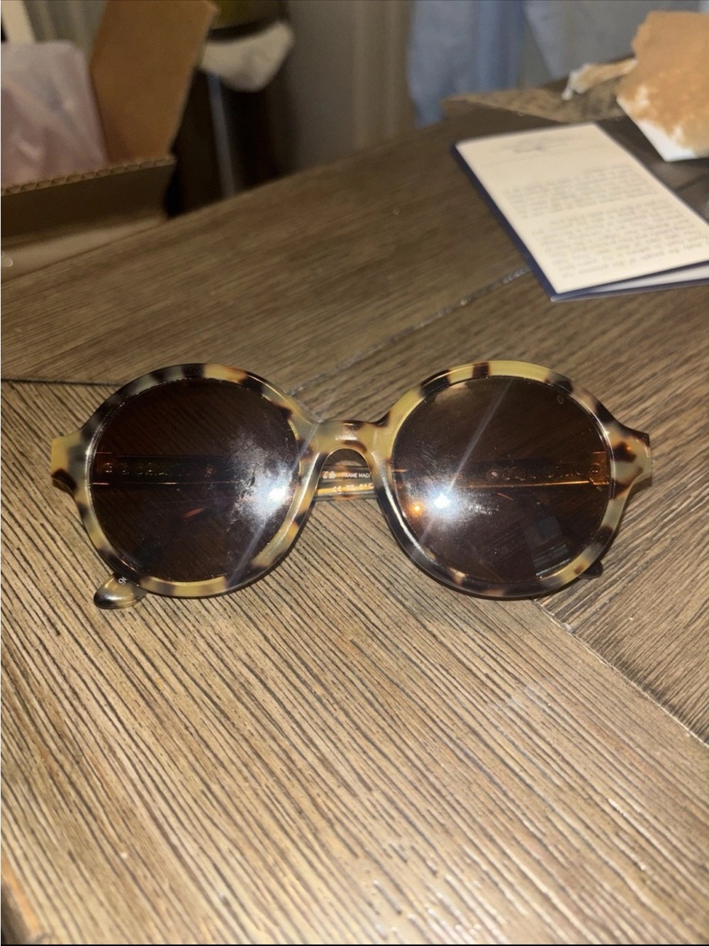 Chrome Hearts Pornflakes Round Tortoise Shell Sunglasses 🤎🖤